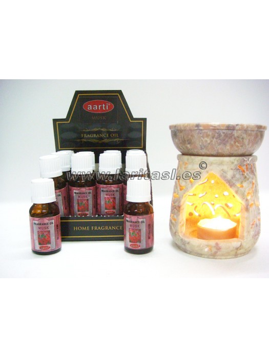 Oleo perfumado Aarti Musk 15ml (pack 12)